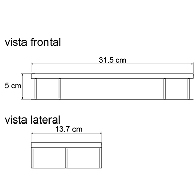 Ambiente Urbano - Organizador De Cocina Aluminio Con Perchas Y Barral