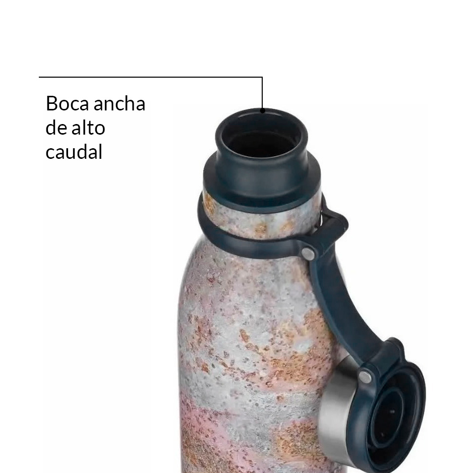 Ambiente Urbano - Botella de agua deportiva Rosa con cordon y tapa de  acrilico