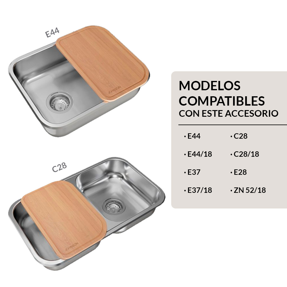 Tabla Para Picar de Madera Dura Cocina Johnson TA 34