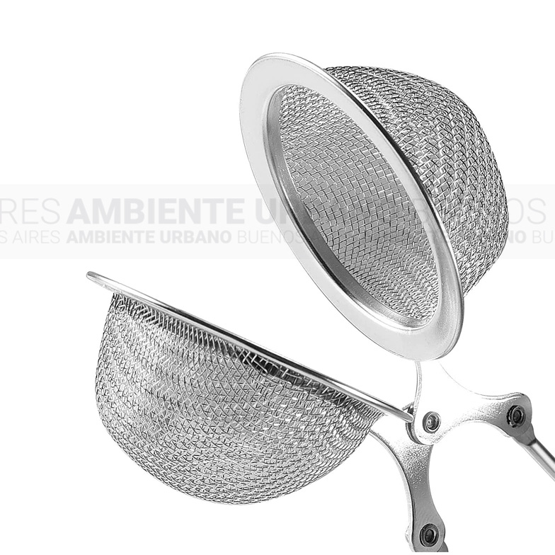 Ambiente Urbano - Infusor de Te en Hebras Bola Oval en Acero Inoxidable