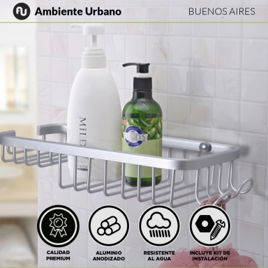 Ambiente Urbano - Escobilla Para Inodoro 365 Negra con Tapa