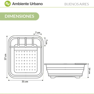 Ambiente Urbano - Escurridor Platos Plegable